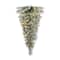 Glitzhome® 3ft Pre-Lit Frosted Greenery Pinecones Christmas Teardrop, LED Lights and Timer